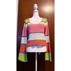 Hippie Rose Crochet Top Size Large